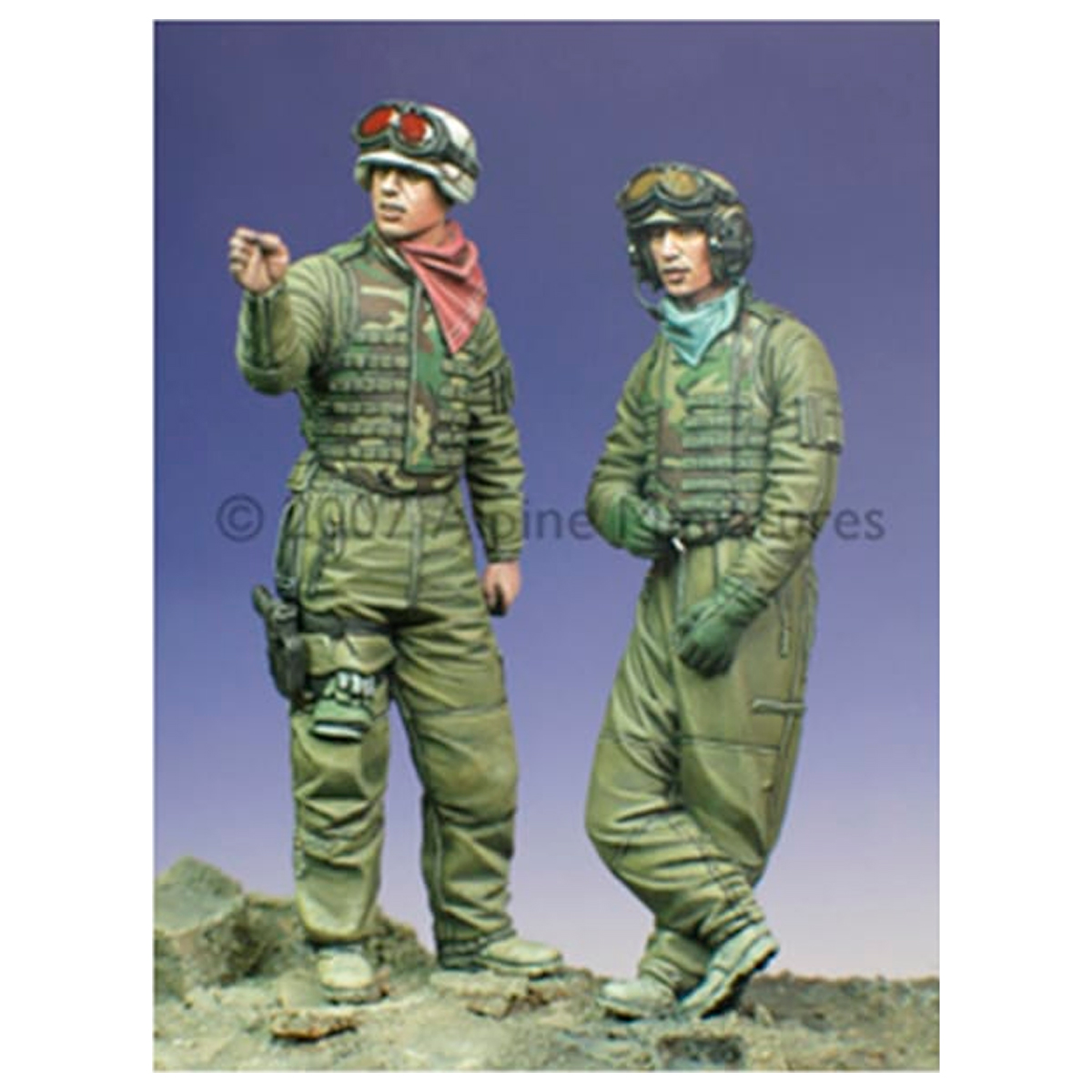 Alpine Miniatures – OIF US Tank Crew Set (2 figs) 1/35