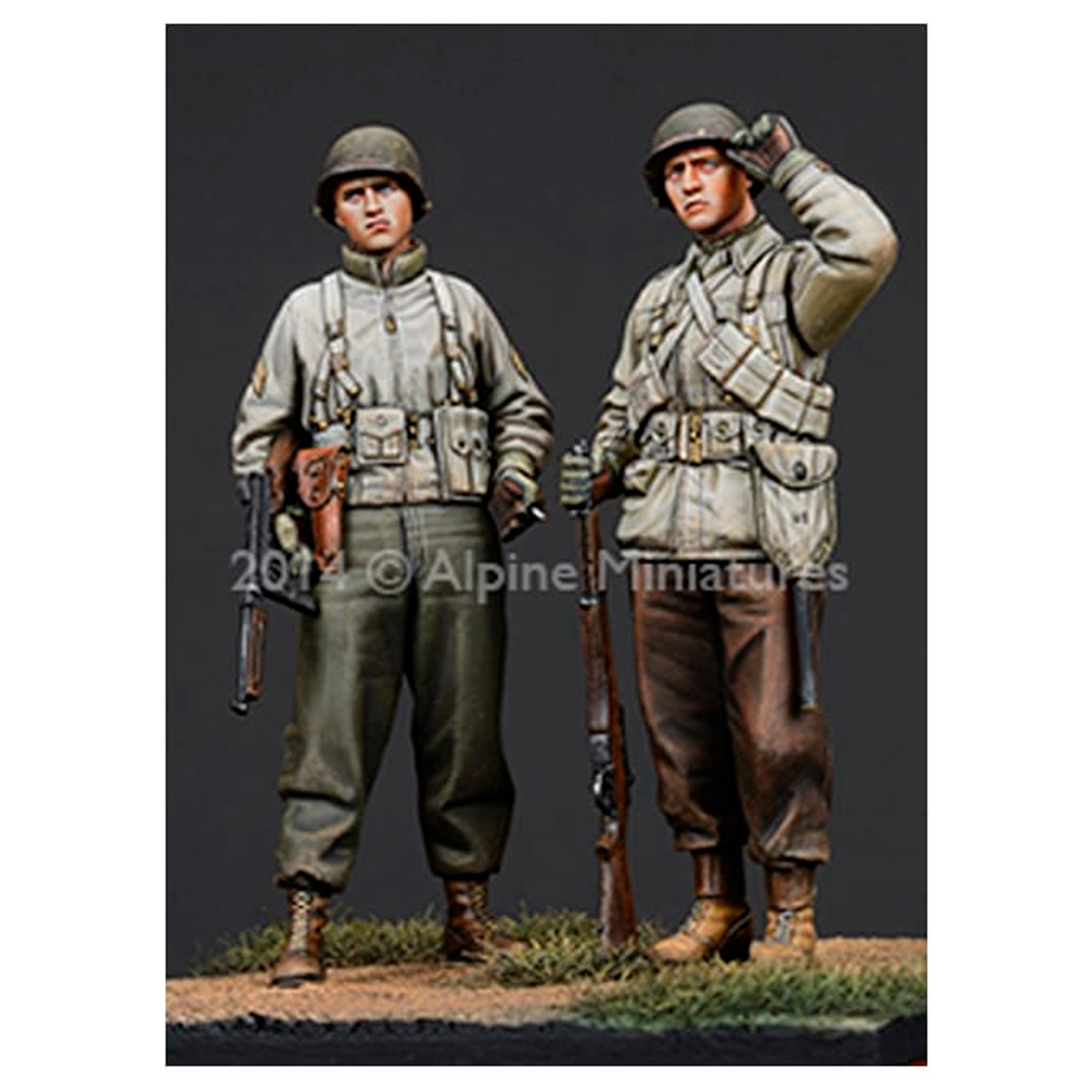 Alpine Miniatures – WW2 US Infantry Set (2 figs) 1/35