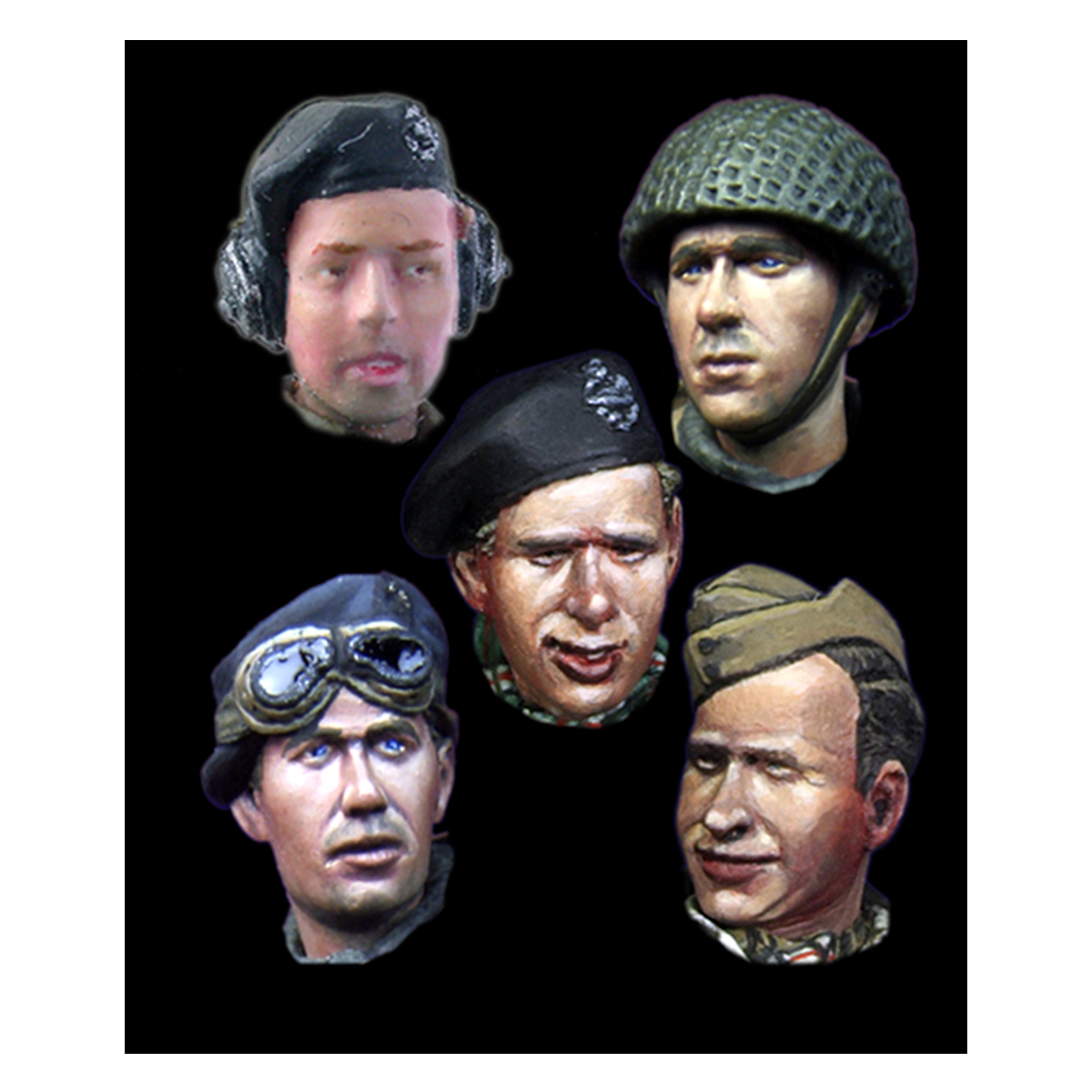 Alpine Miniatures – WW2 British Head Set #1 (1/35)