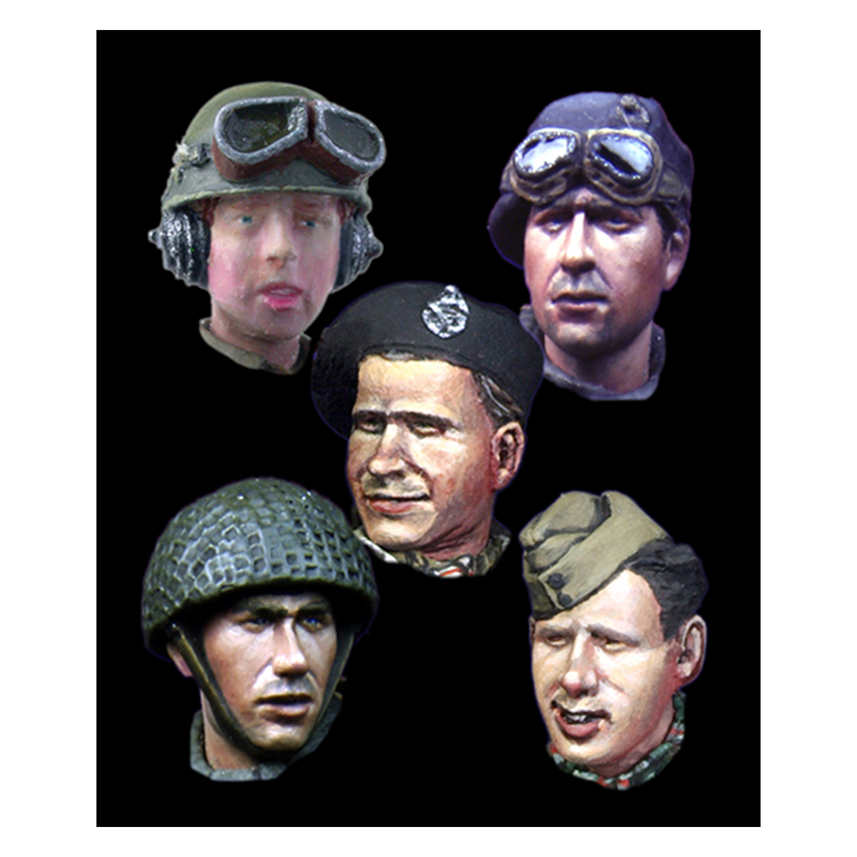 Alpine Miniatures – WW2 British Head Set #2 (1/35)