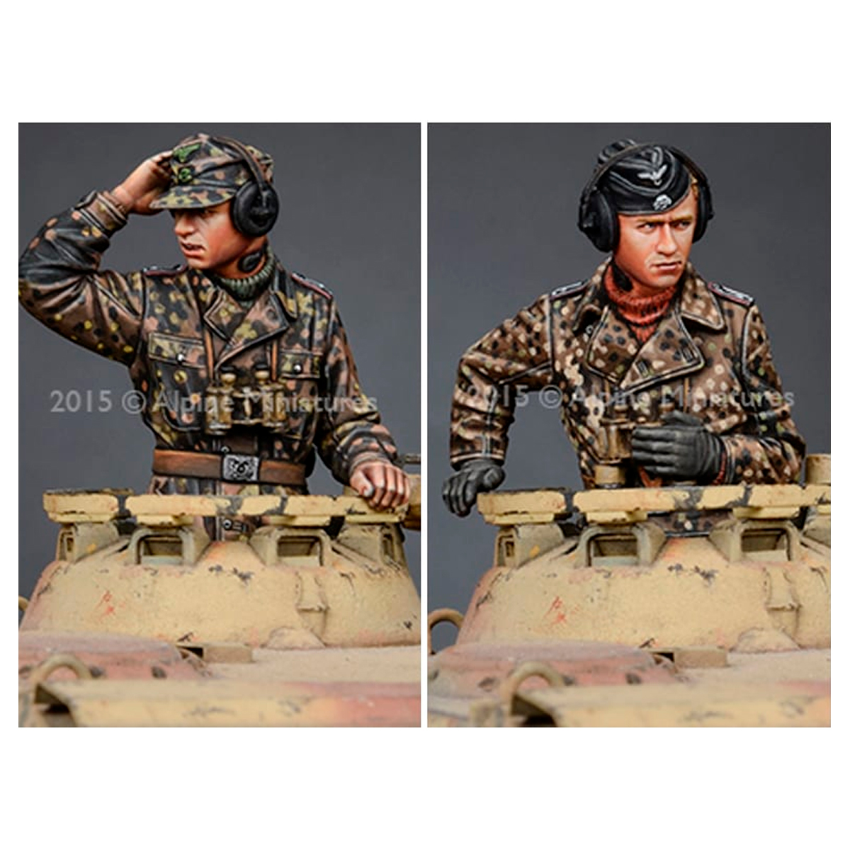 Alpine Miniatures – WSS Panzer Commander Set (2 figs) 1/35