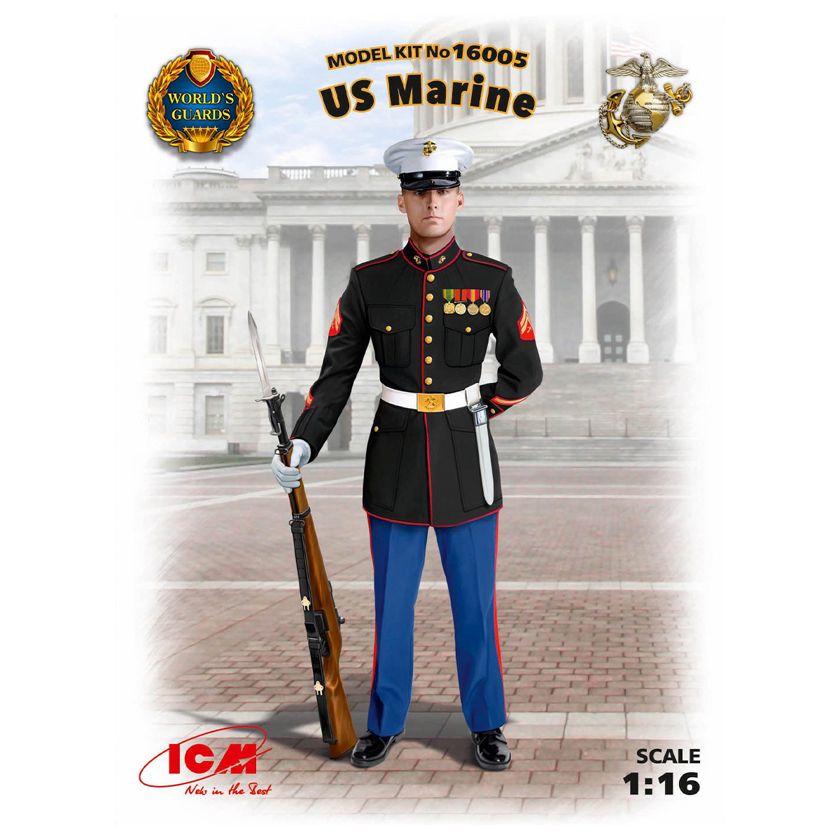 US Marines Sergeant (100% new molds) 1/16