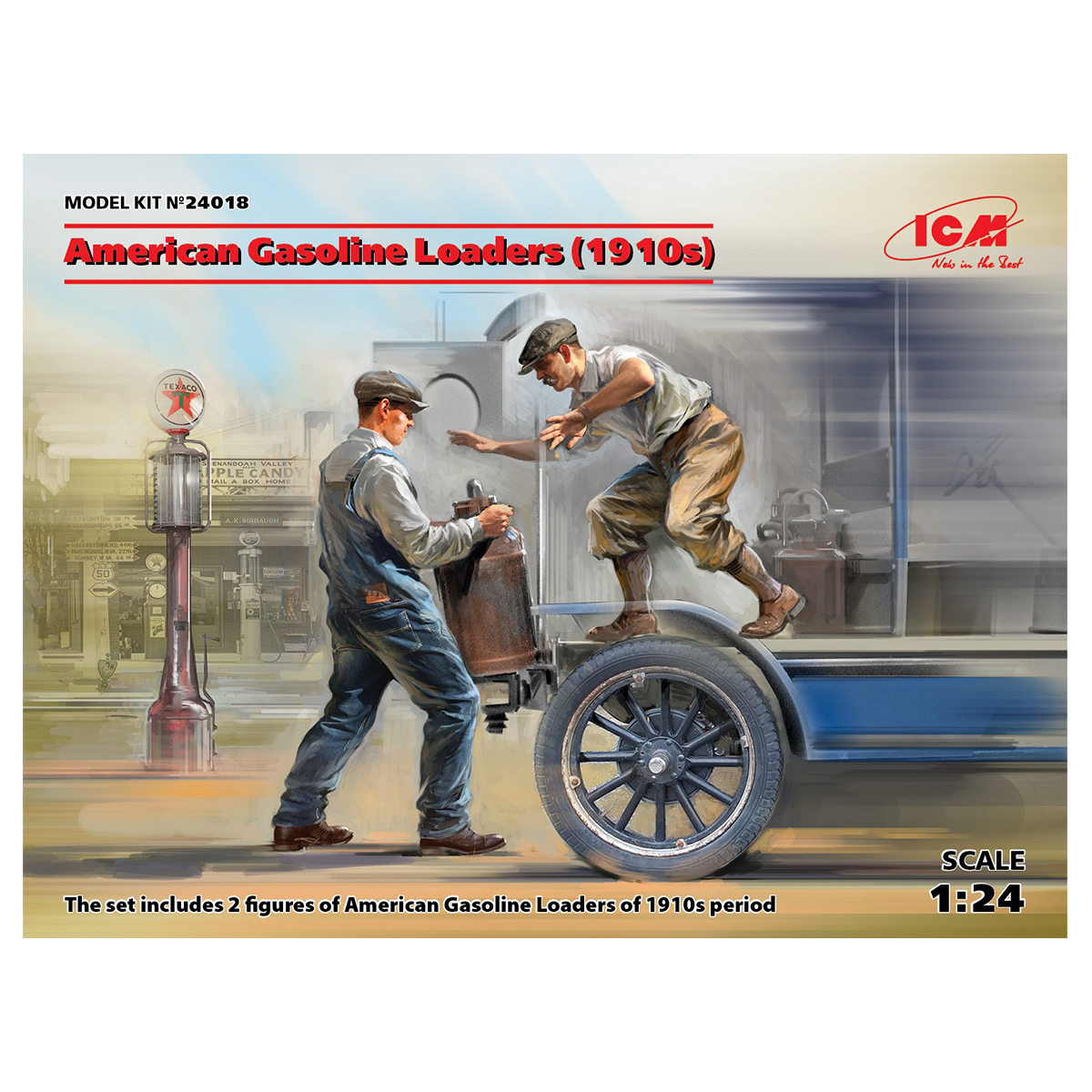 American Gasoline Loaders (1910s) (2 figures) (100% new molds) 1/24