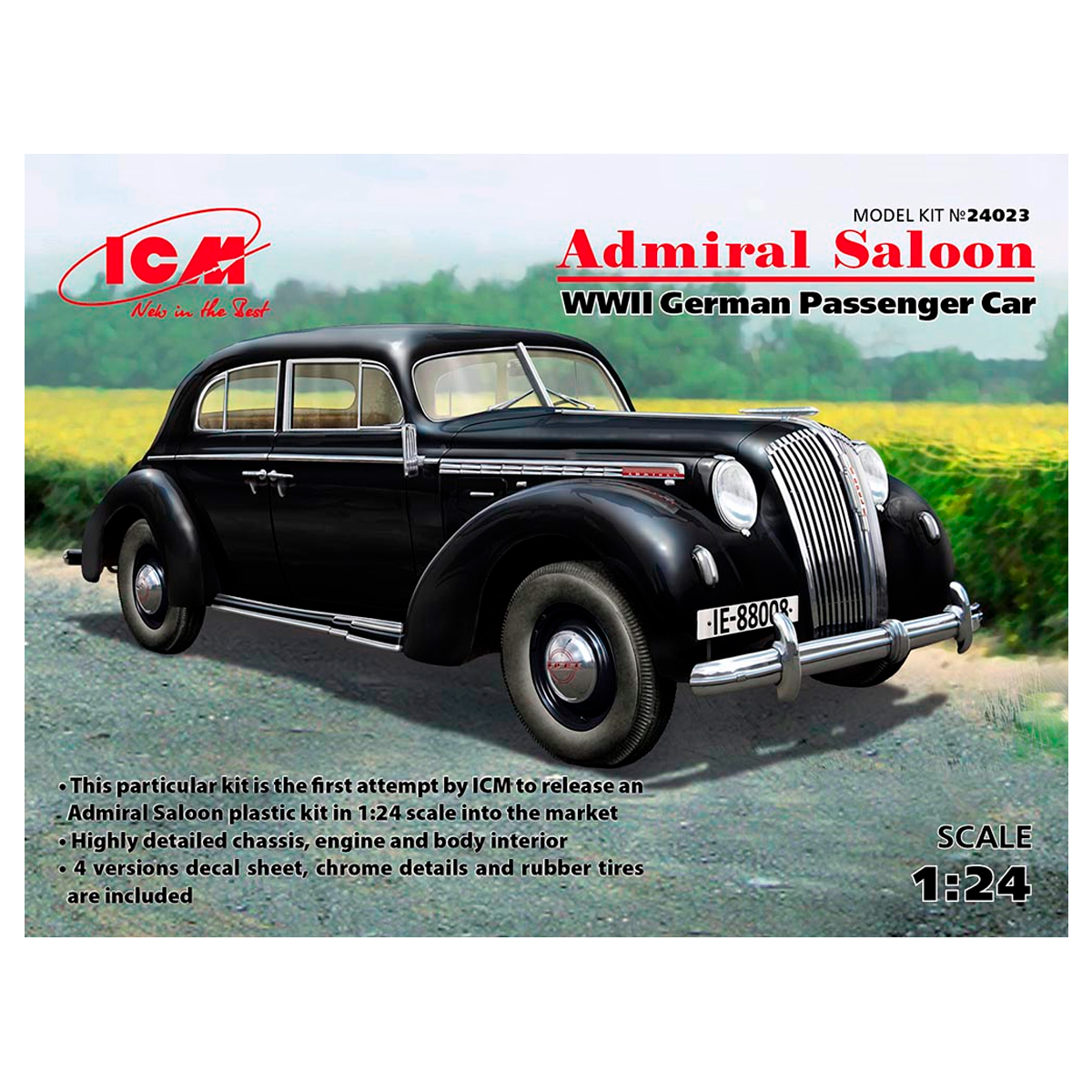 Admiral Saloon, WWII German Passenger Car 1/24