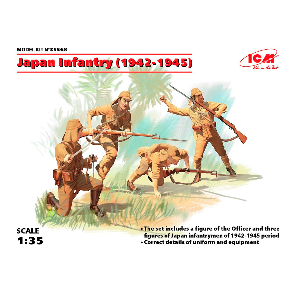 Japan Infantry (1942-1945) (4 figures) 1/35