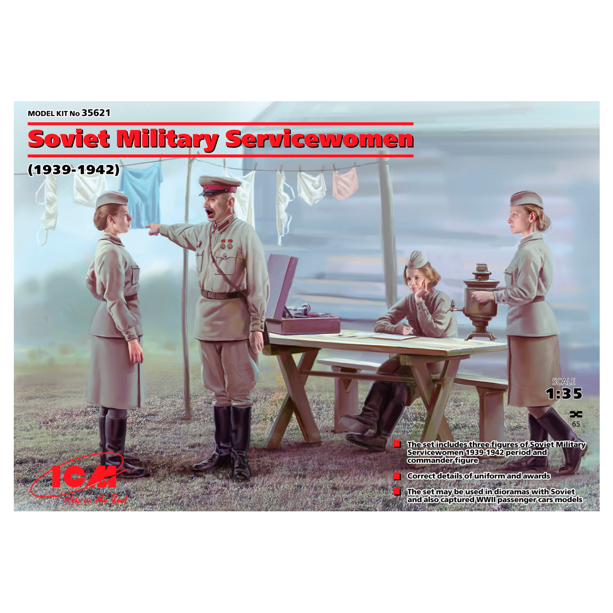 Soviet Military Servicewomen (1939-1942) (set of 4 figures) 1/35