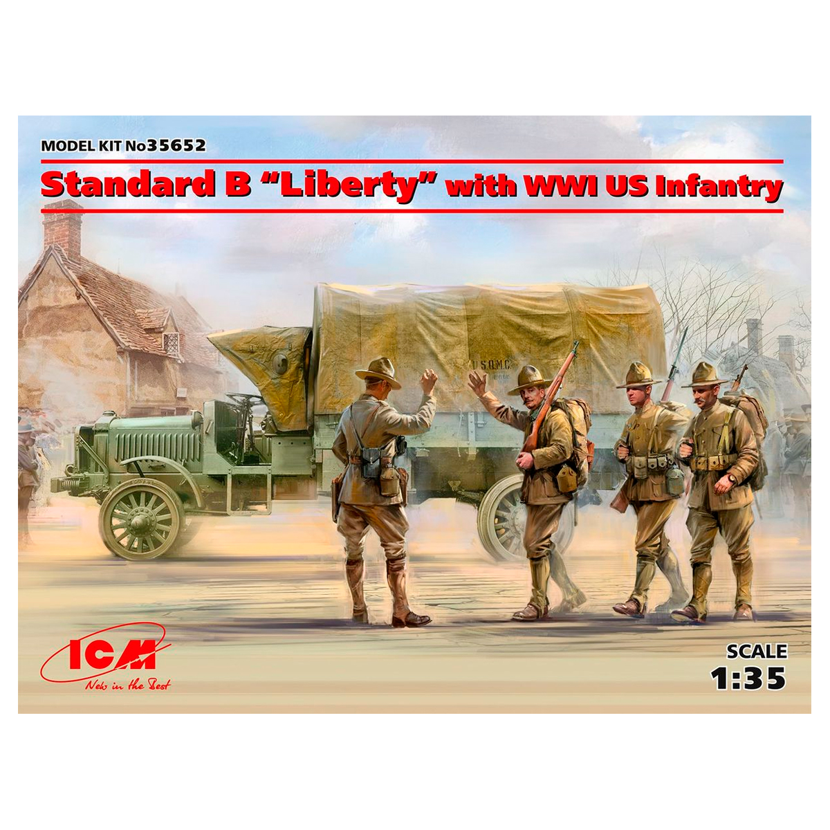 Standard B “Liberty” with WWI US Infantry 1/35