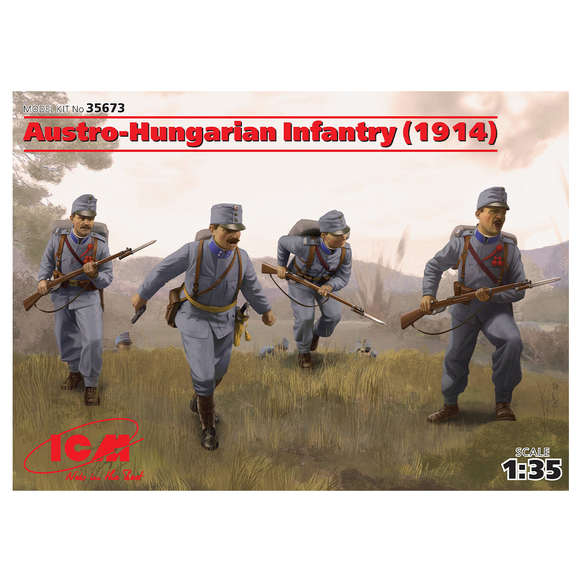 Austro-Hungarian Infantry (1914) (4 figures) 1/35