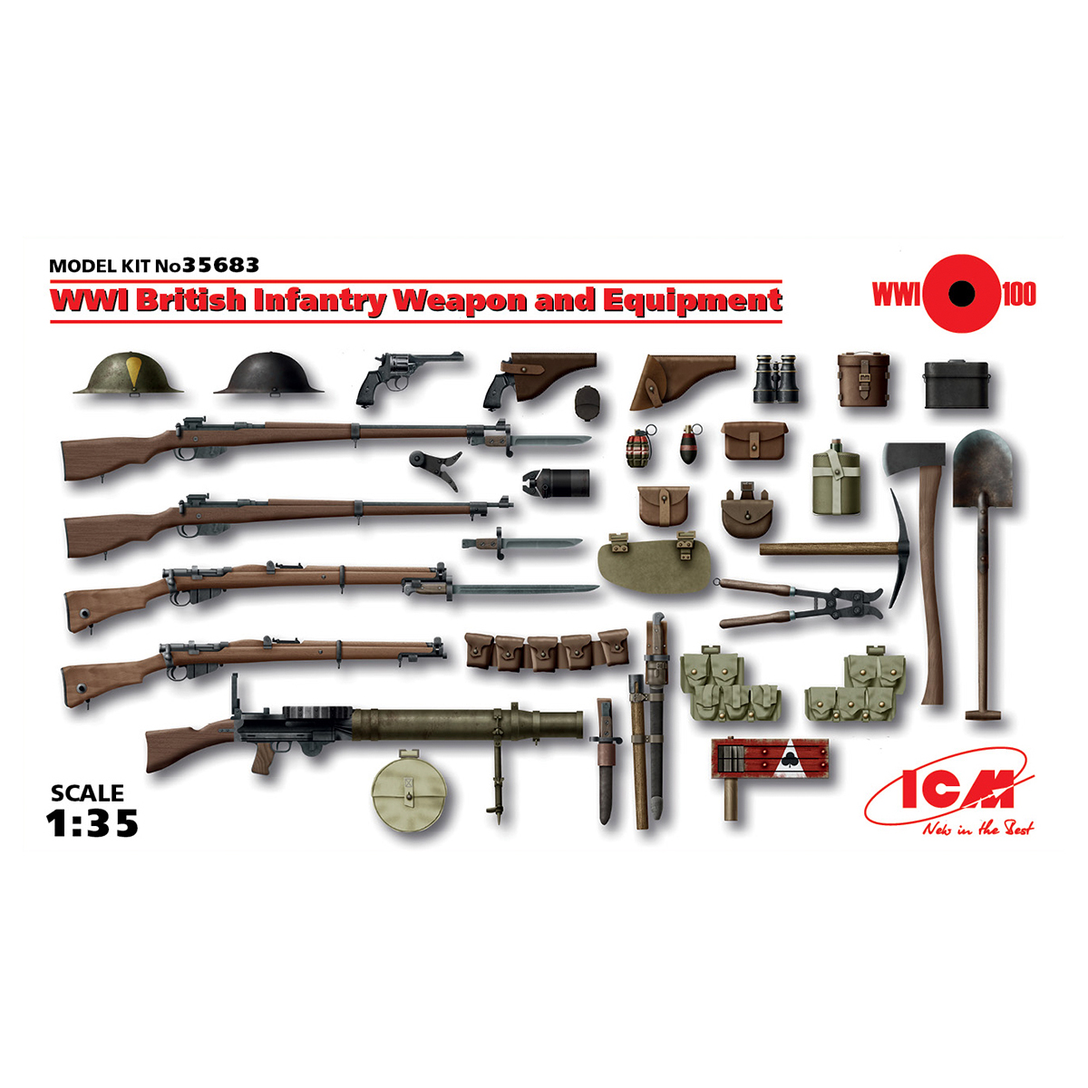 WWI British Infantry Weapon and Equipment 1/35