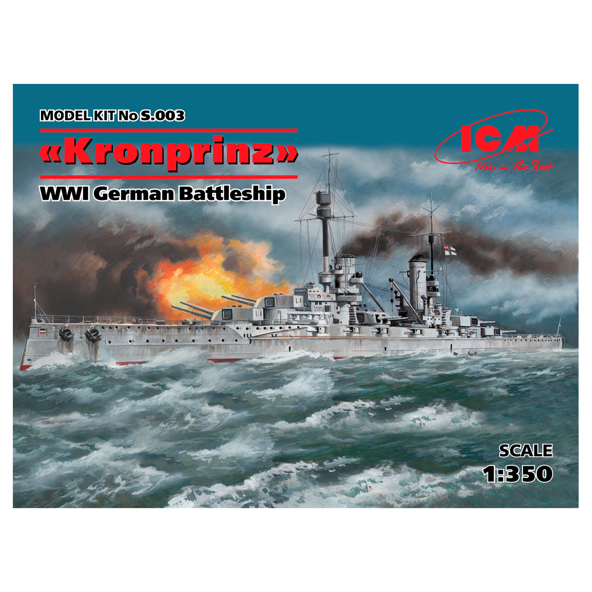 “Kronprinz”, WWI German Battleship 1/350