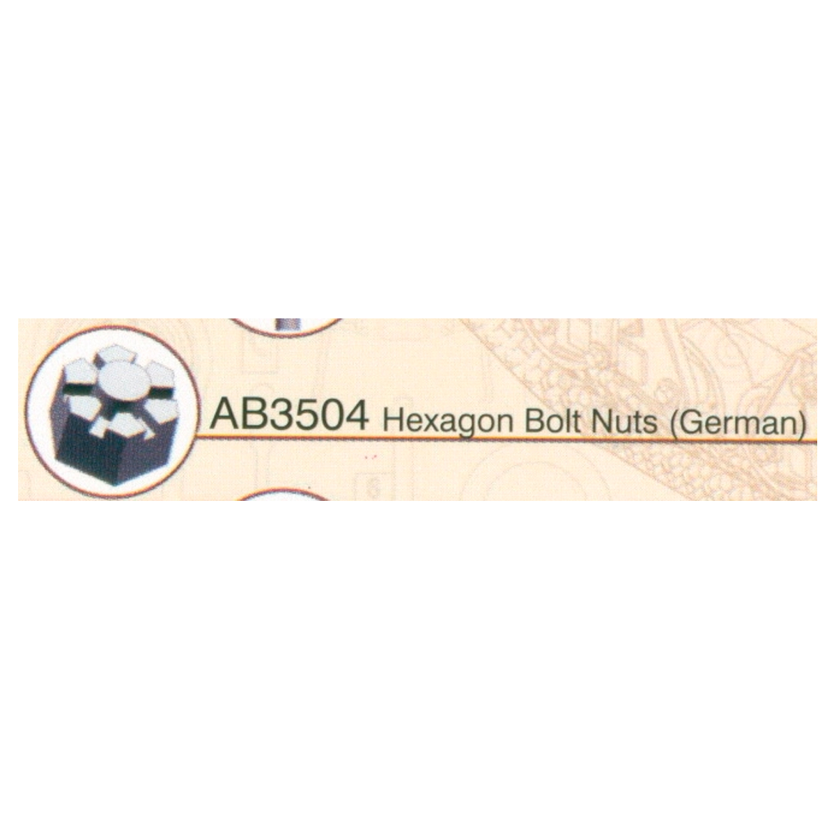 1/35 Hexagon Bolt Nuts (German Version)