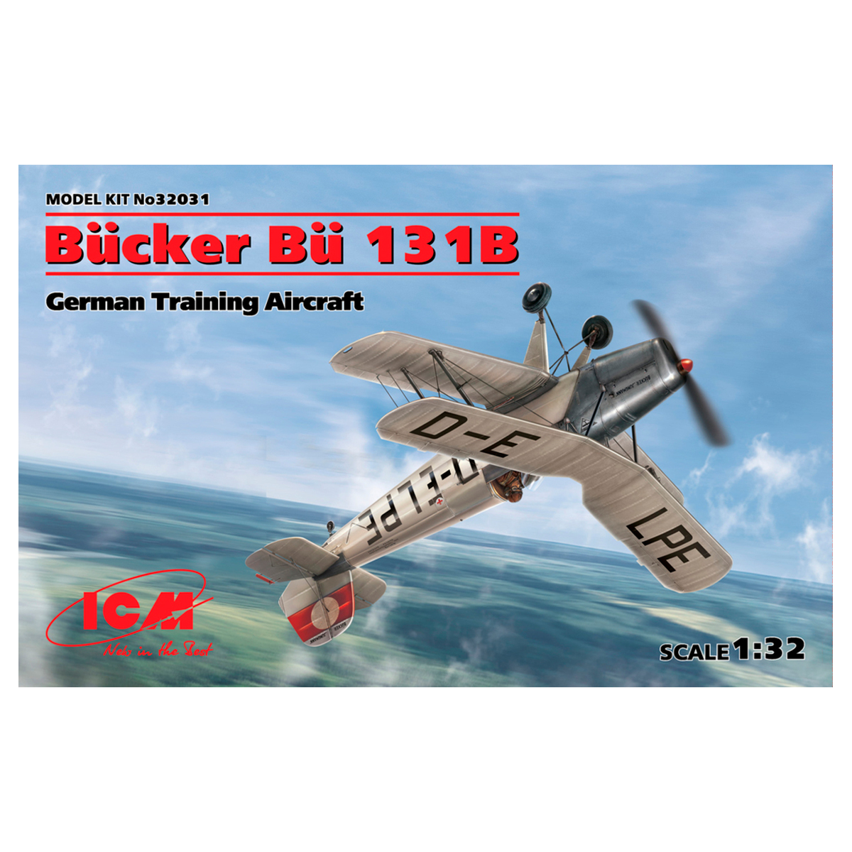 Bücker Bü 131B, German Training Aircraft 1/32