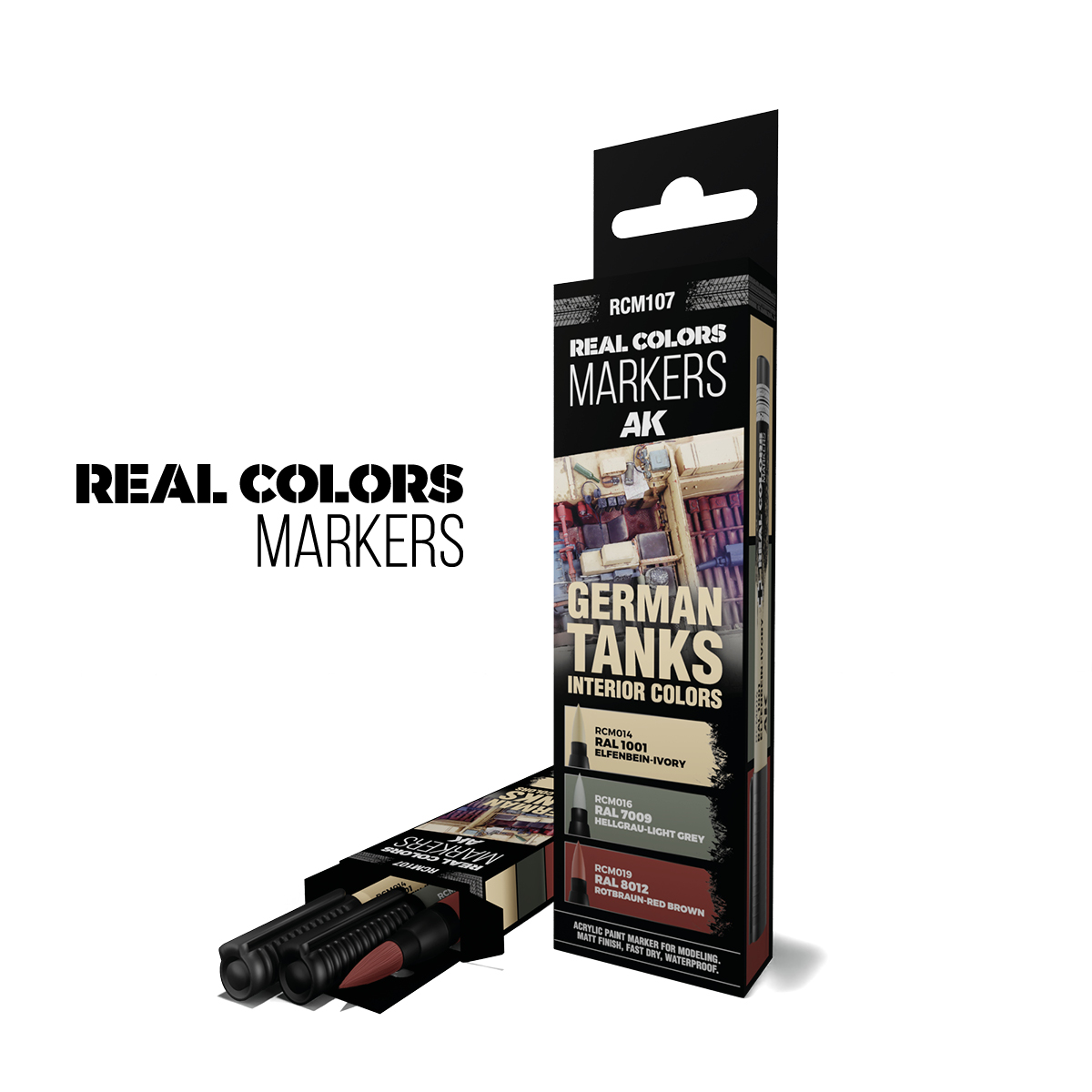 GERMAN TANKS INTERIOR COLORS – RC MARKERS SET