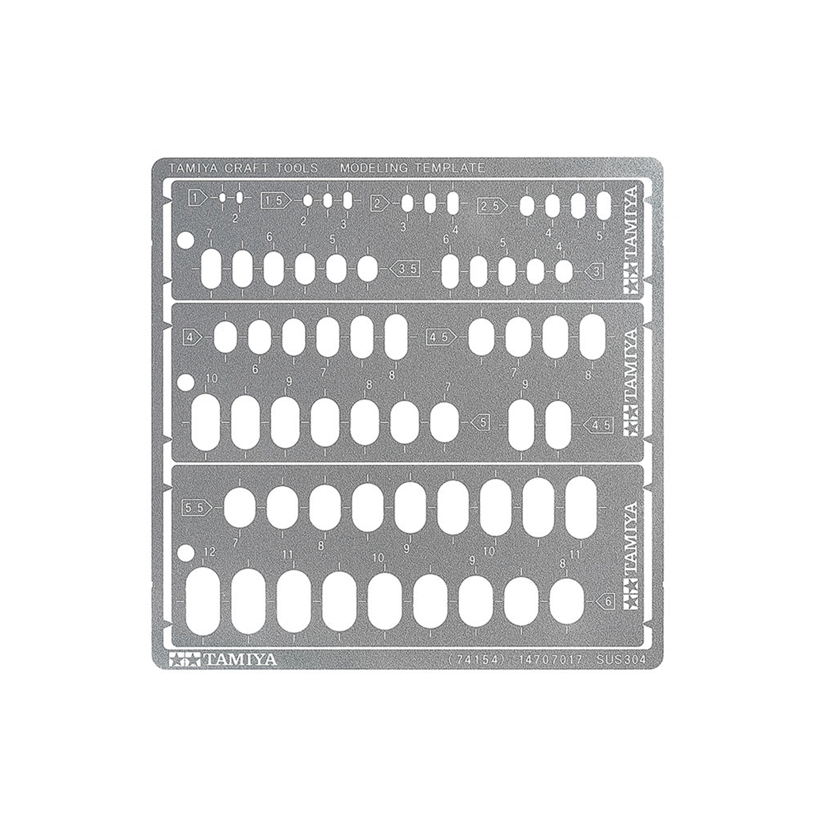 Modelling Template (Rounded Rectangles, 1-6mm)