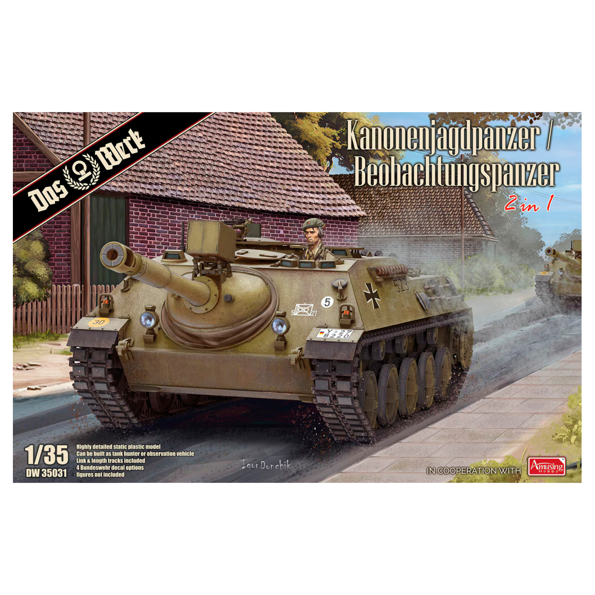 90mm Kanonenjagdpanzer / Beobachtungspanzer 1/35