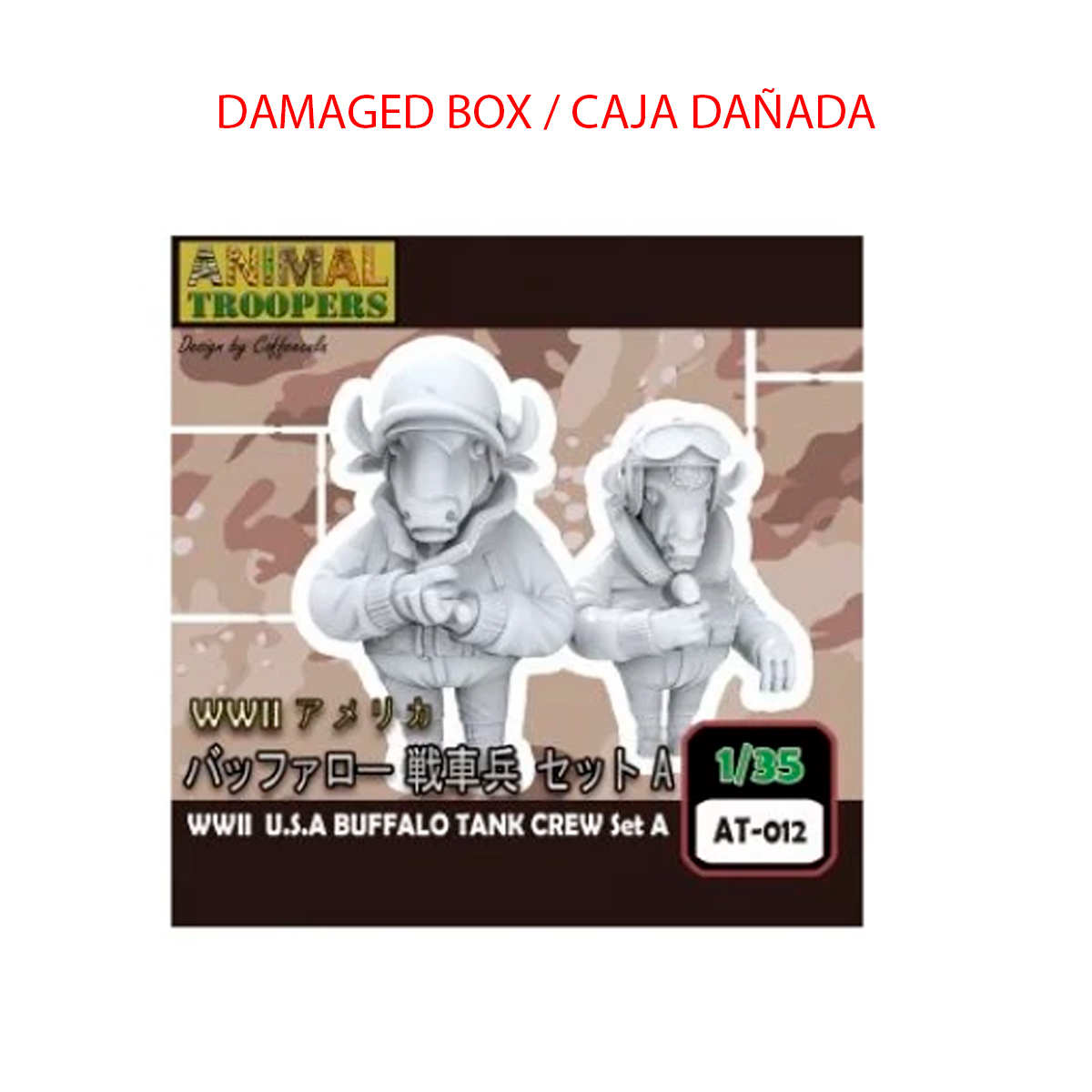 WWII U.S.A Buffalo Tank Crew Set A 1/35 (Damaged box / Caja dañada)