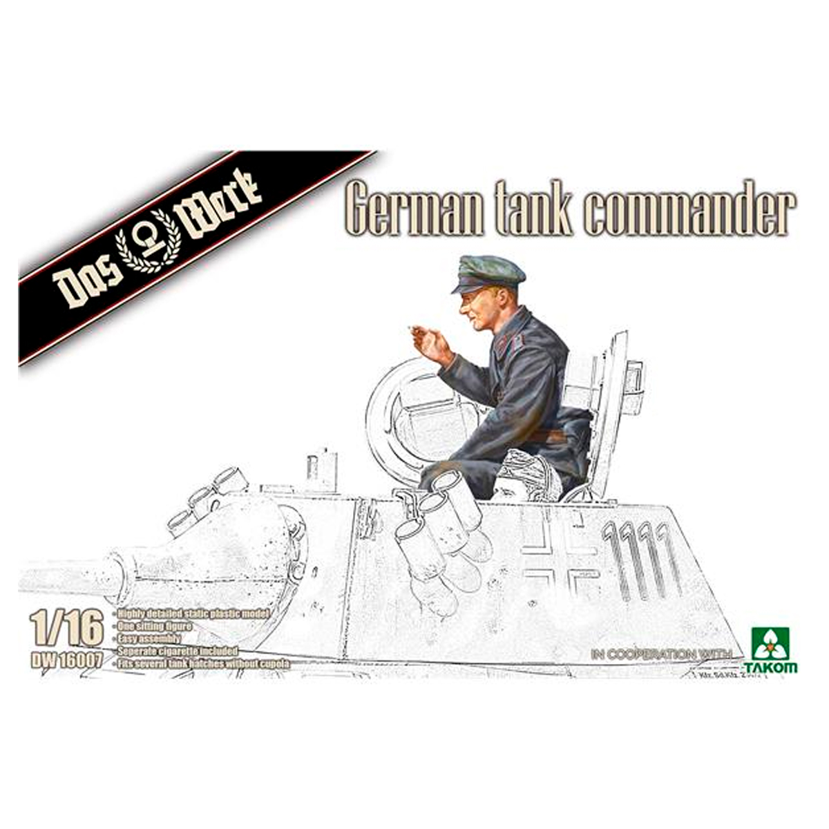 German Tank Commander 1/16