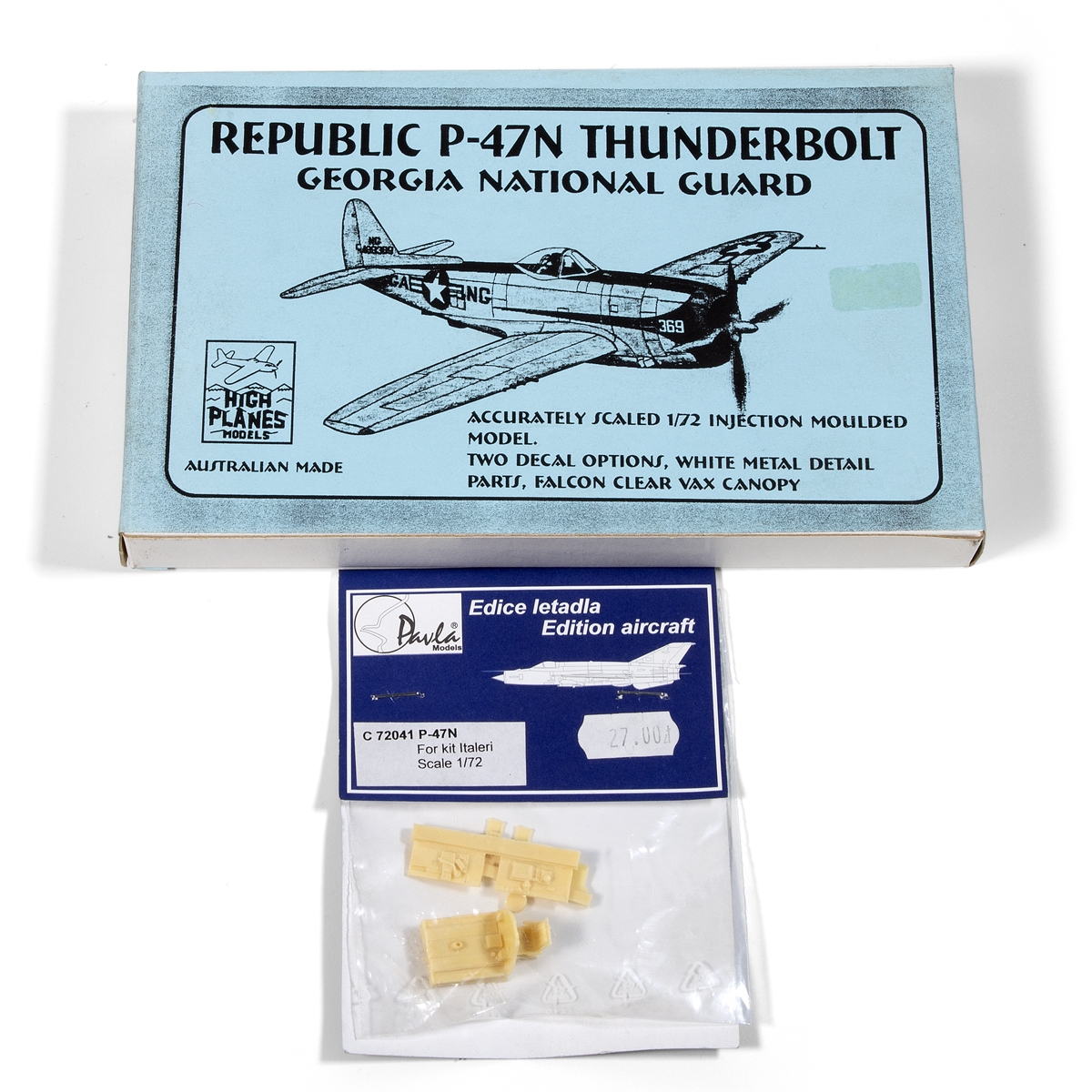 PACK VINTAGE HIGH PLANES Republic P-47N Thunderbolt 1/72 with Pavla resin details set