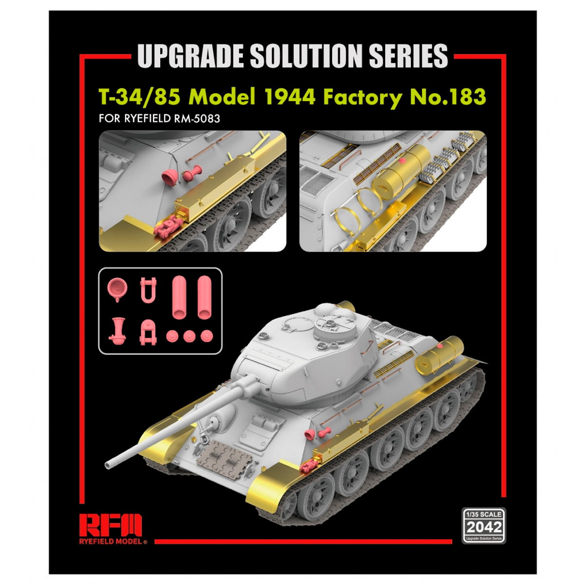 The Upgrade Solution Series for T-34/85 Model 1944 Factory No. 183 1/35