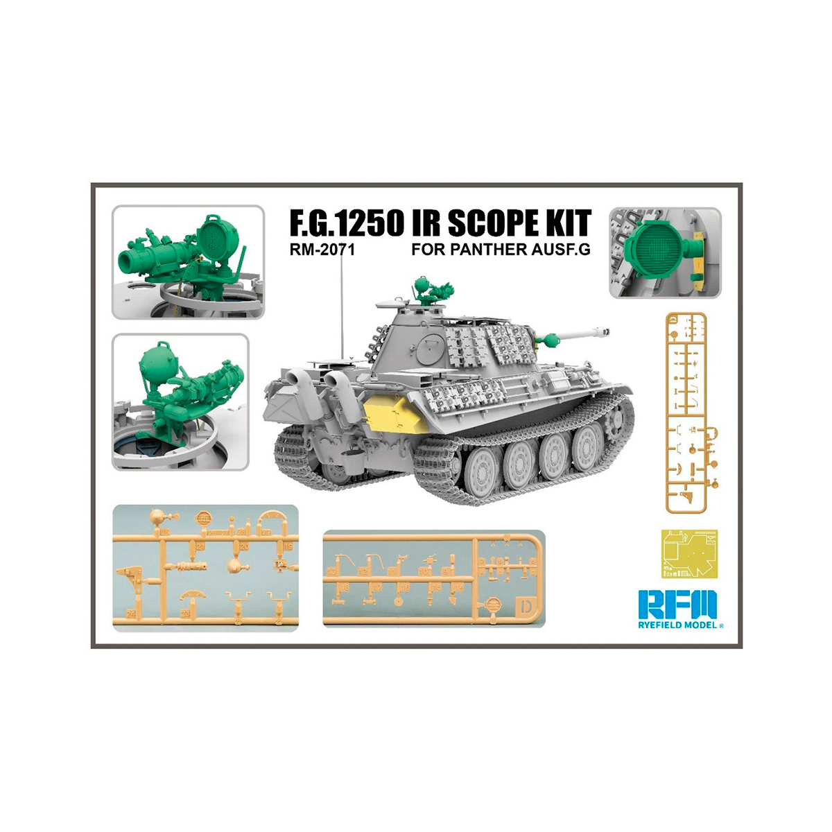 F.G.1250 IR Scope Kit For Panther Ausf.G 1/35