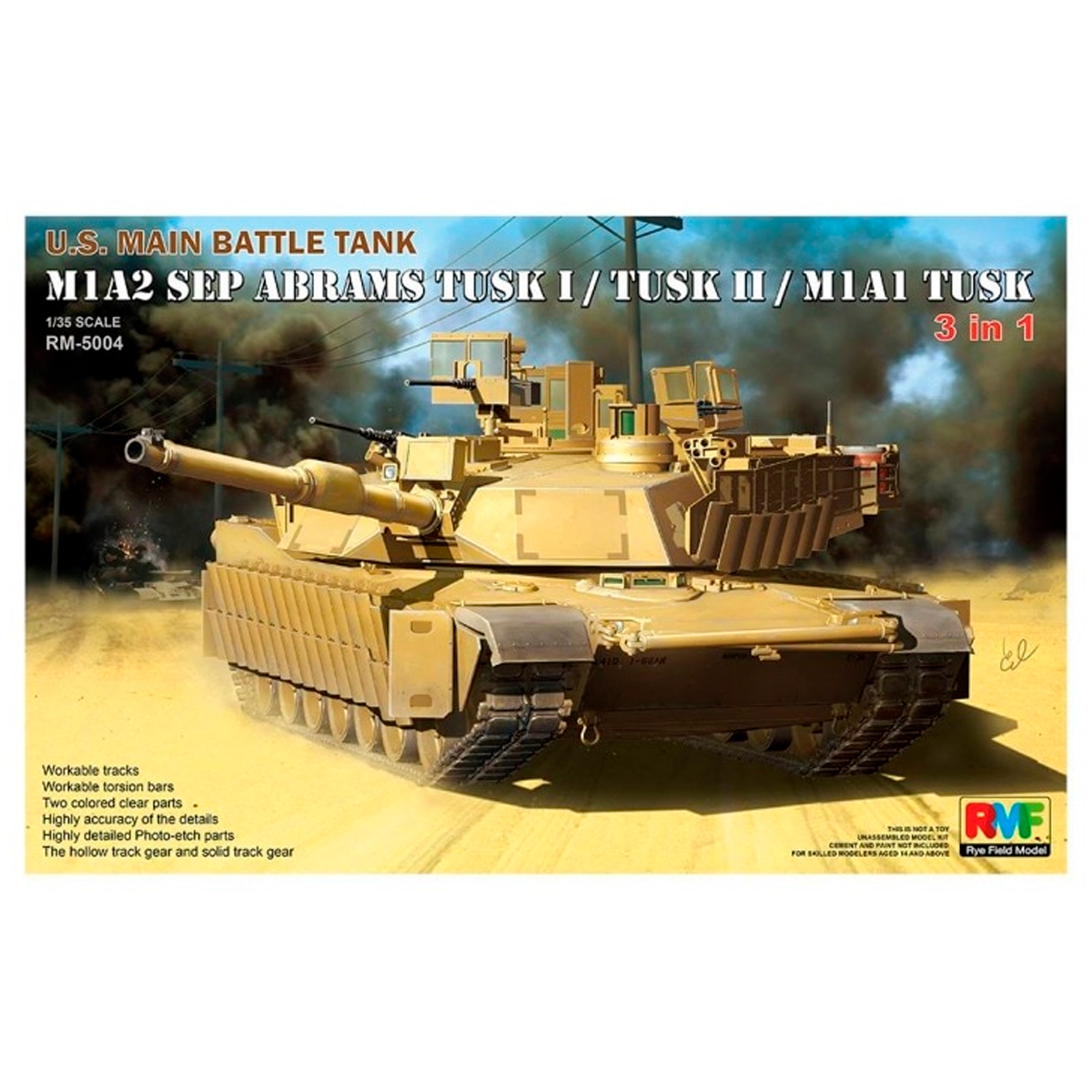 M1A2 SEP Abrams TUSK I/II 3-1 1/35