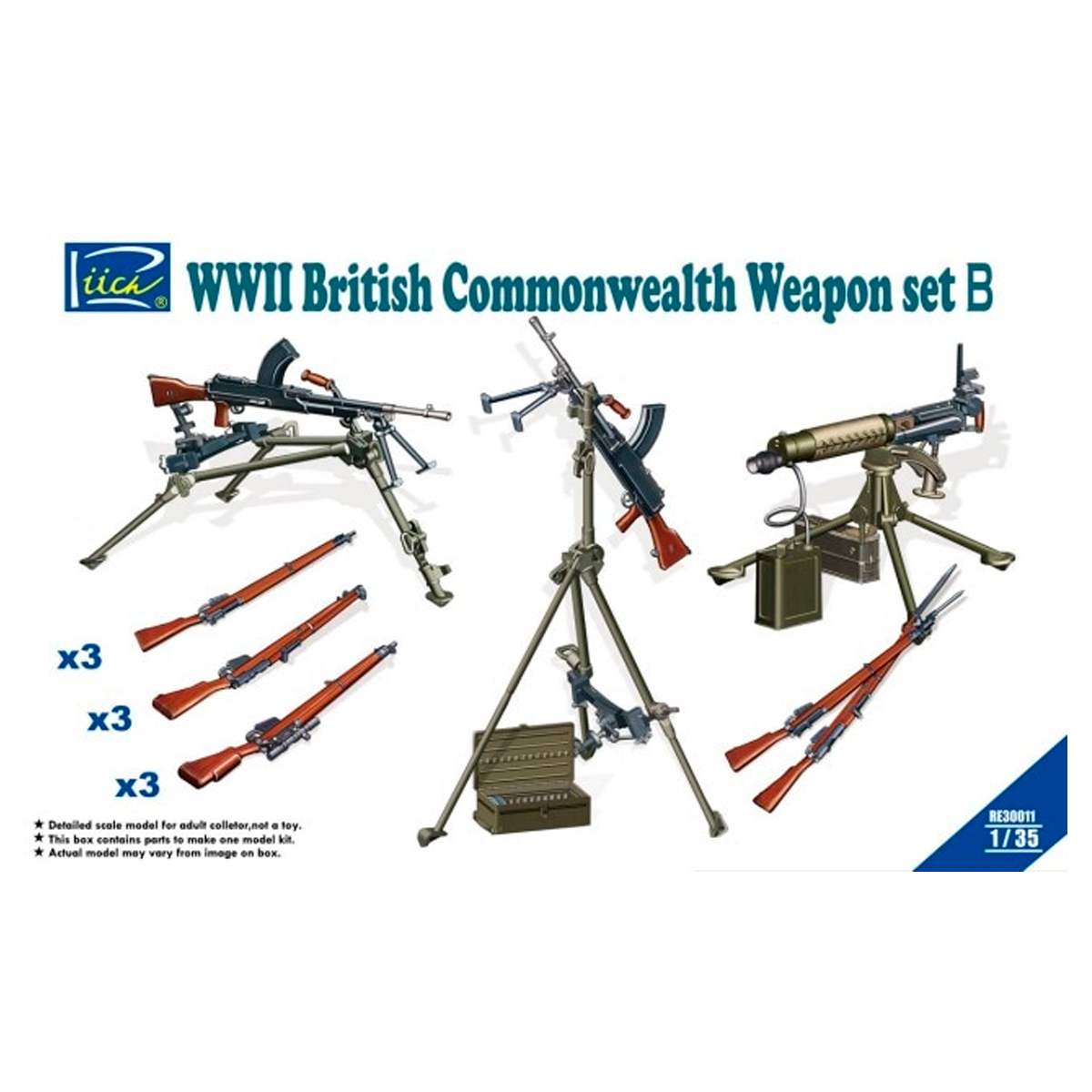 WWII British & Commonwealth Weapon Set B 1/35