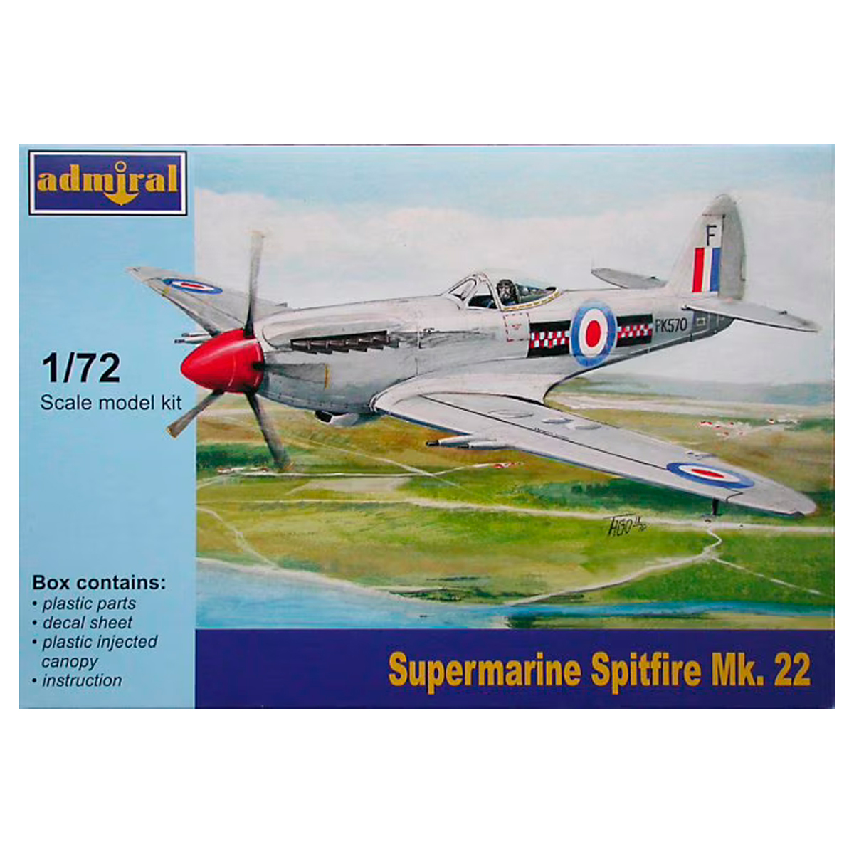 ADMIRAL 1/72 Supermarine Spitfire Mk.22