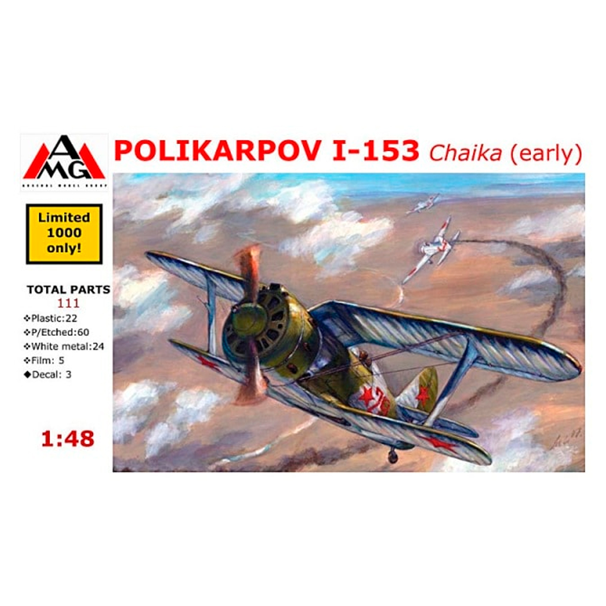 AMG 1/48 Polikarpov I-153 Chaika (early)