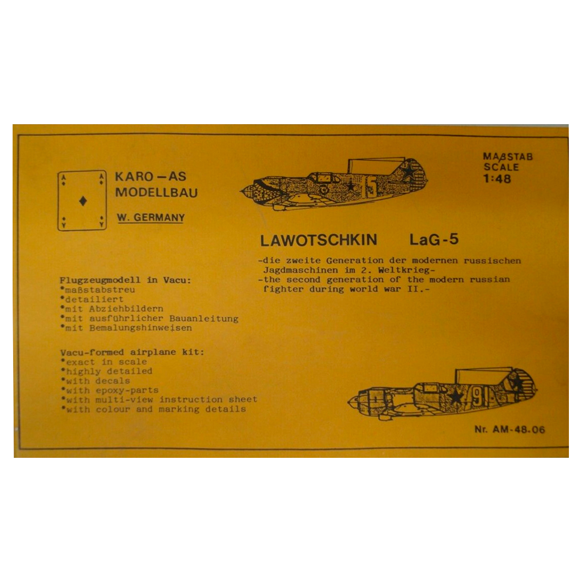 Karo As 1/48 Lawotschkin LaG-5