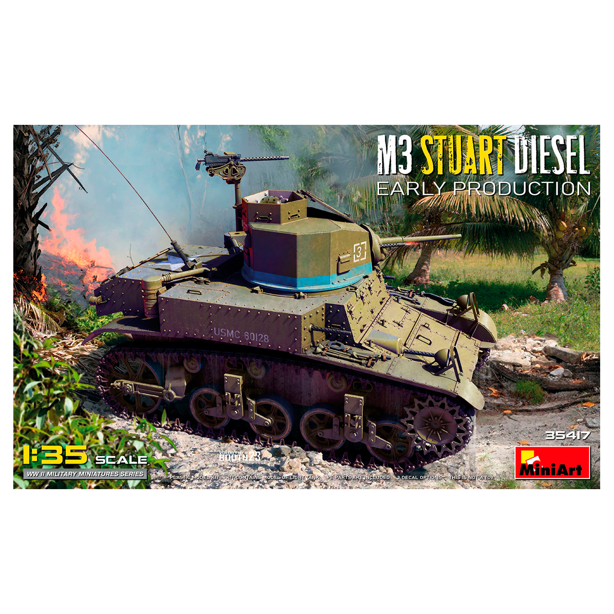 1/35 M3 Stuart Diesel Early Prod.