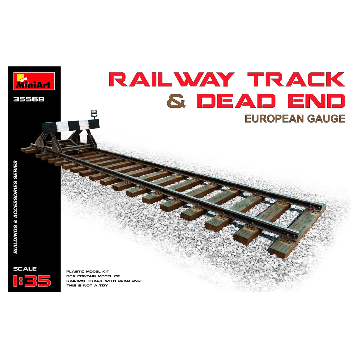 1/35 Railway Track & Dead End (European Gauge)