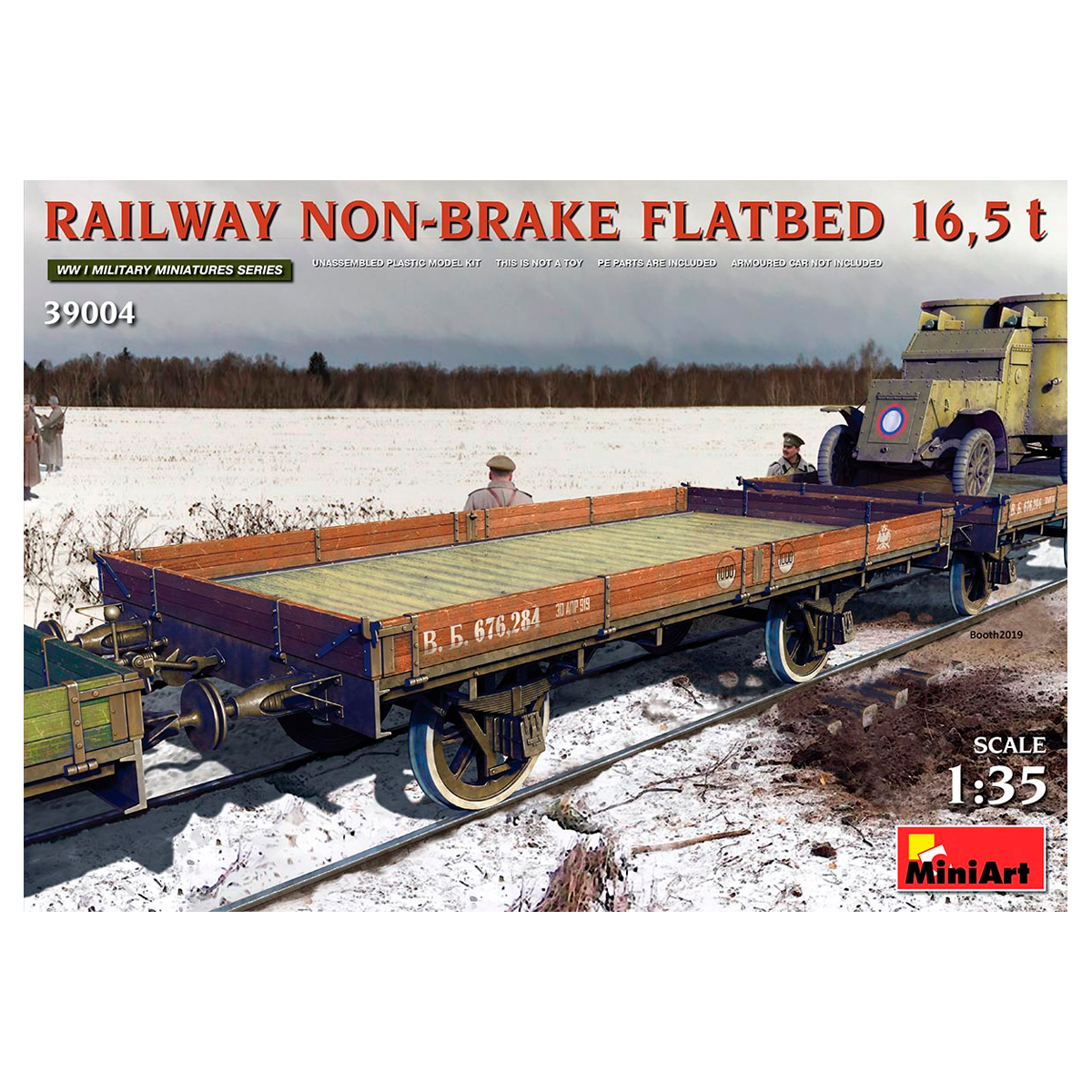 1/35 Railway Non-brake Flatbed 16,5 t