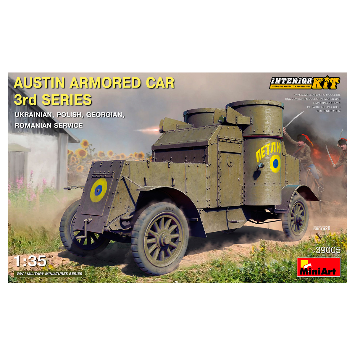 1/35 AUSTIN ARMORED CAR 3rd SERIES: UKRAINIAN, POLISH, GEORGIAN, ROMANIAN SERVICE. INTERIOR KIT