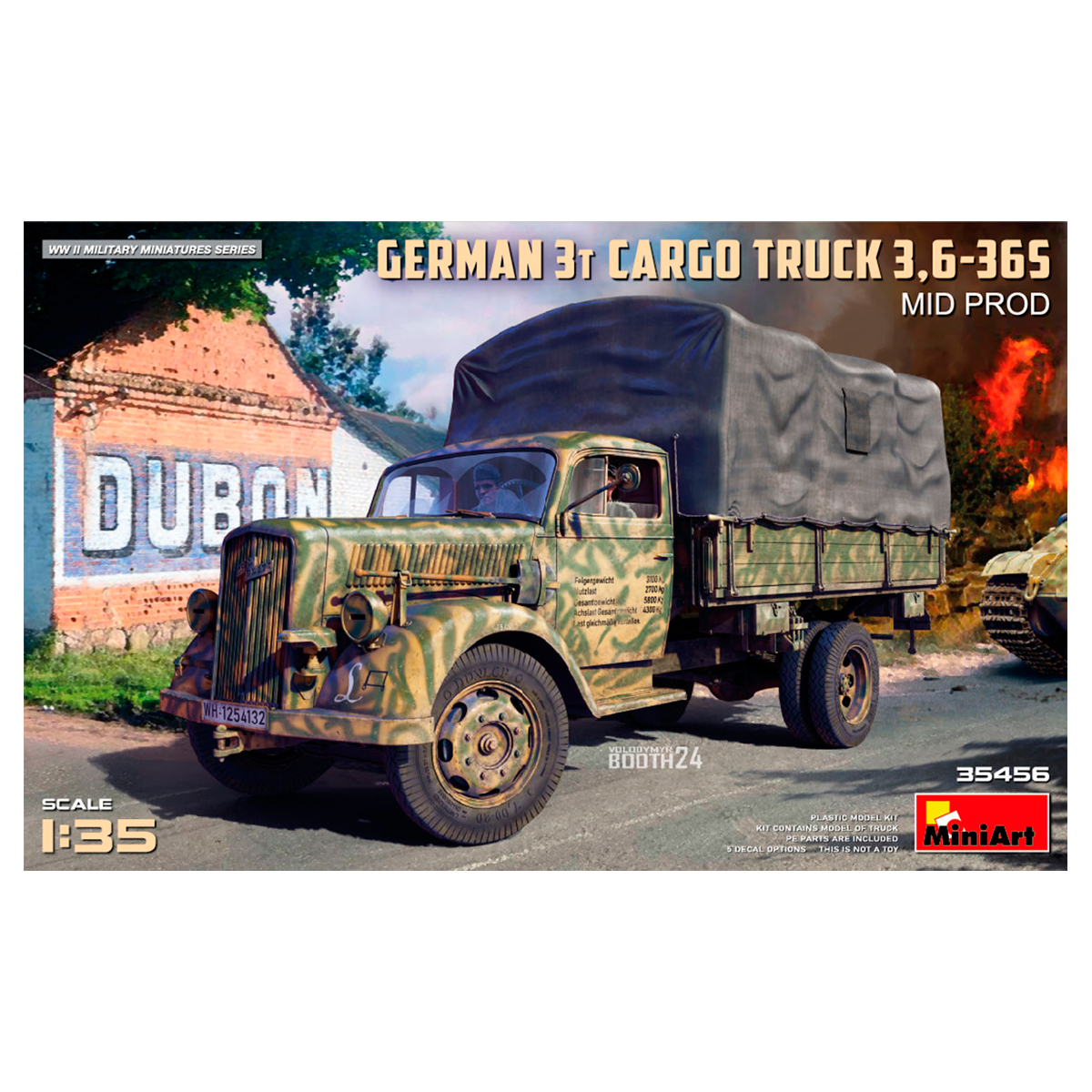 1/35 German 3t Cargo Truck 3,6-36S Mid Prod