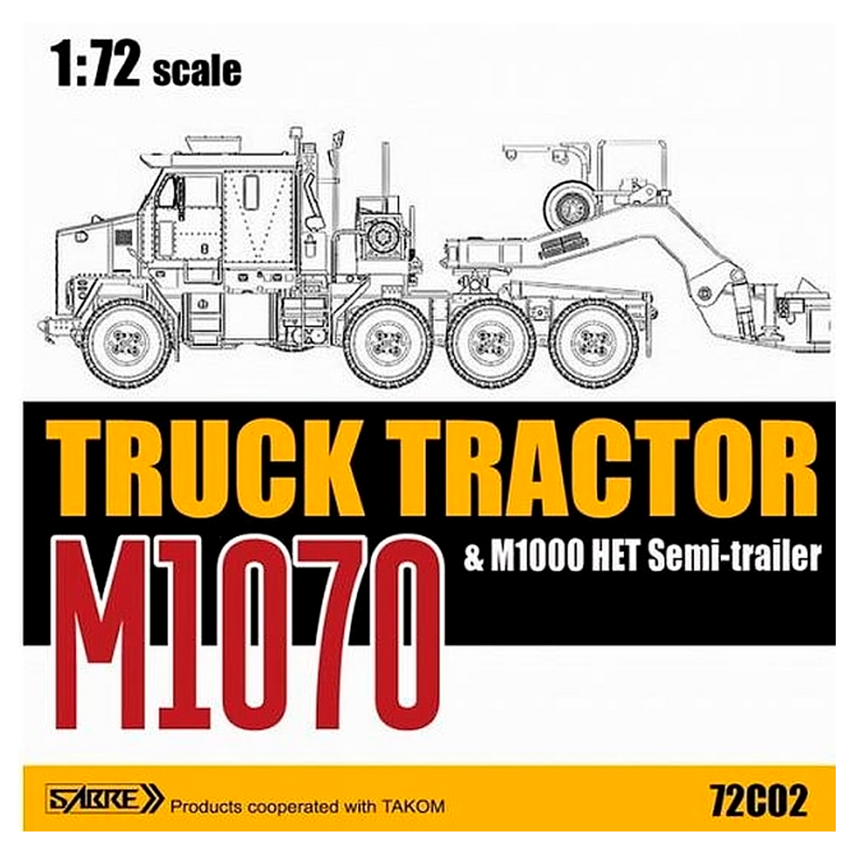 1/72 M1070 Truck Tractor & M1000 HET Semi-Trailer