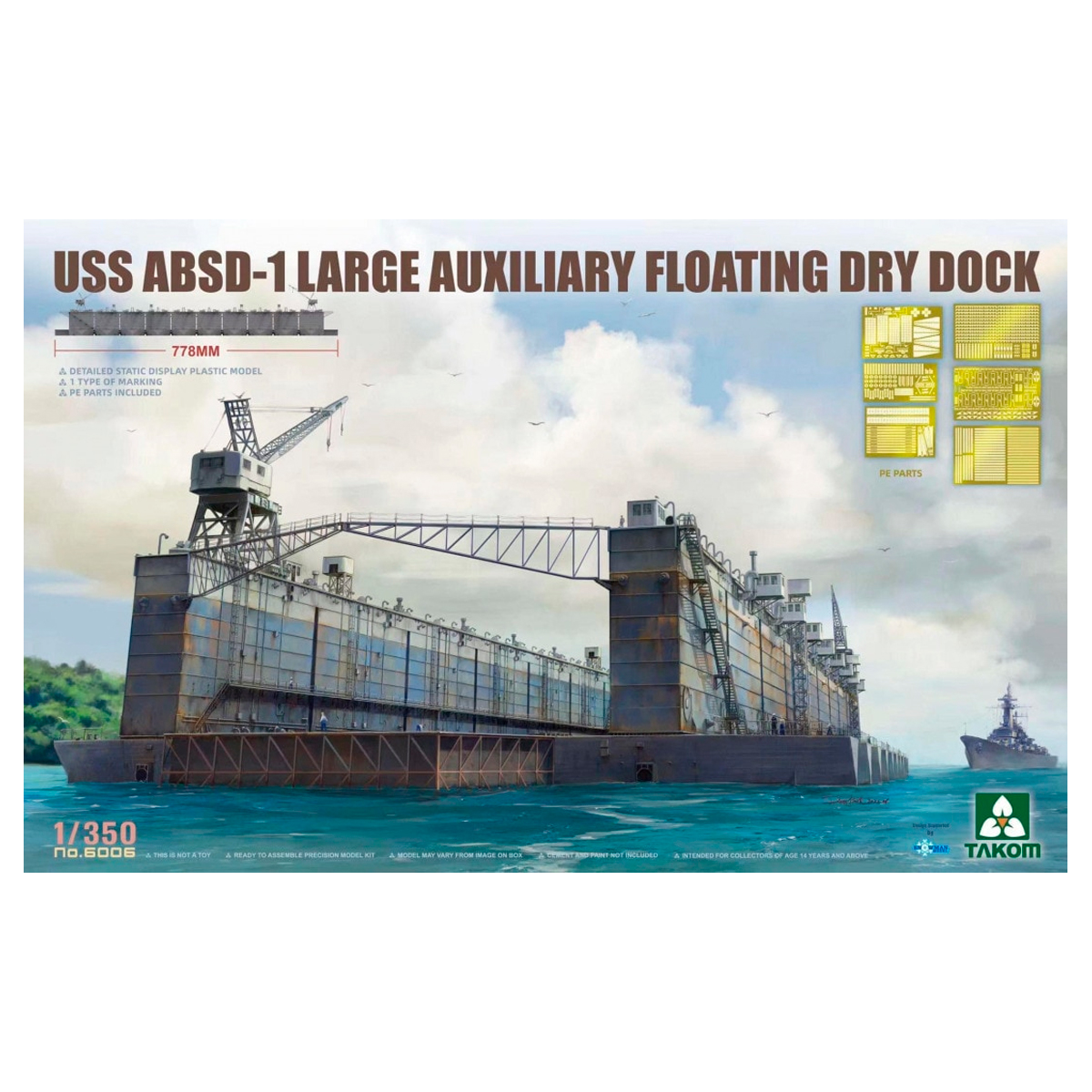 1/350 USS ABSD-1 Large Auxiliary Floating Dry Dock