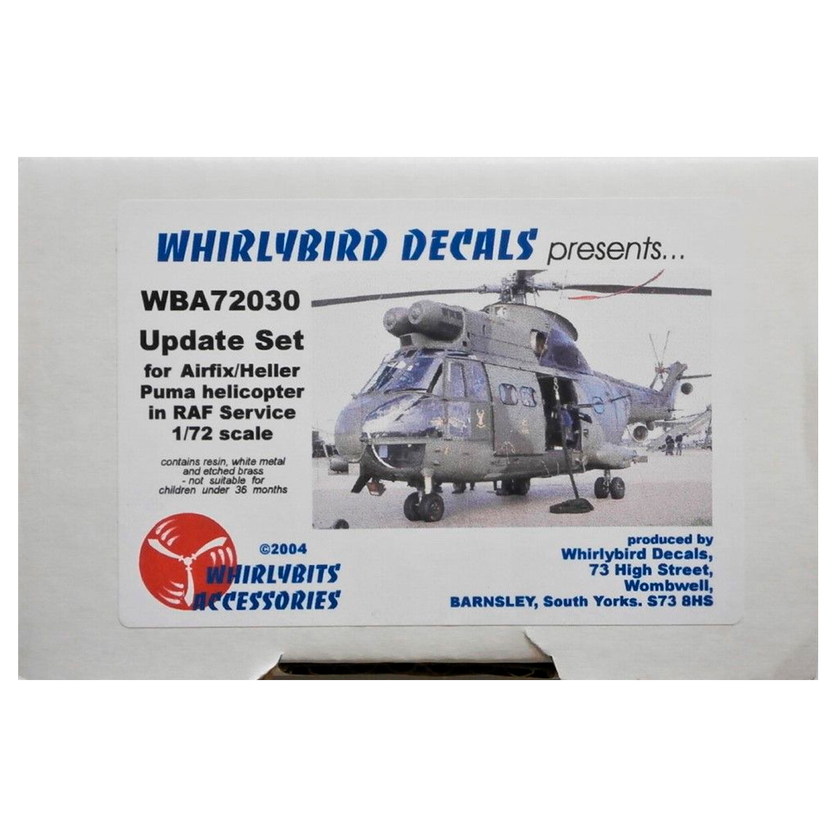 Whirlybits 1/72 Update set for Airfix/Heller Puma in RAF service