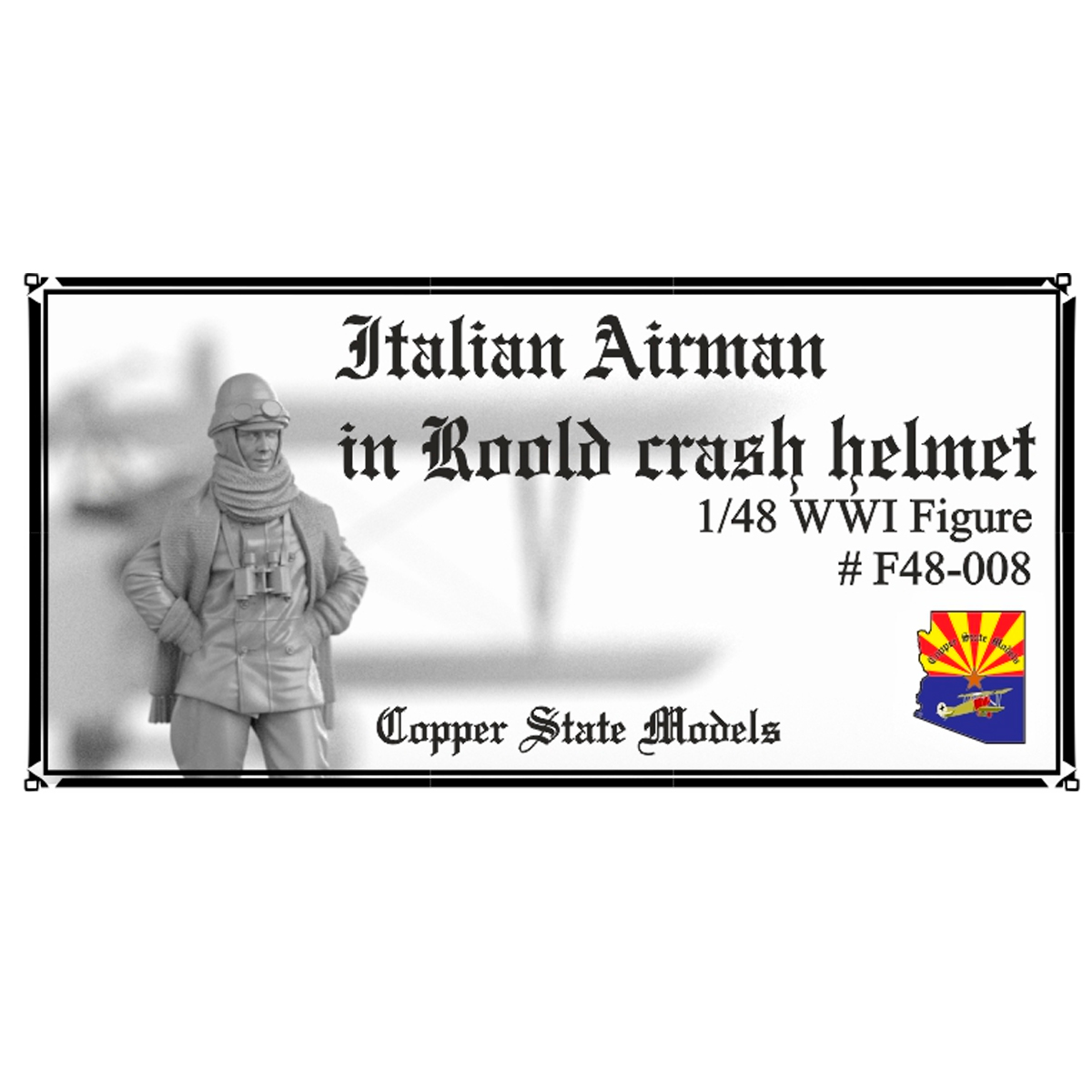 Italian Airman in Roold crash helmet 1/48