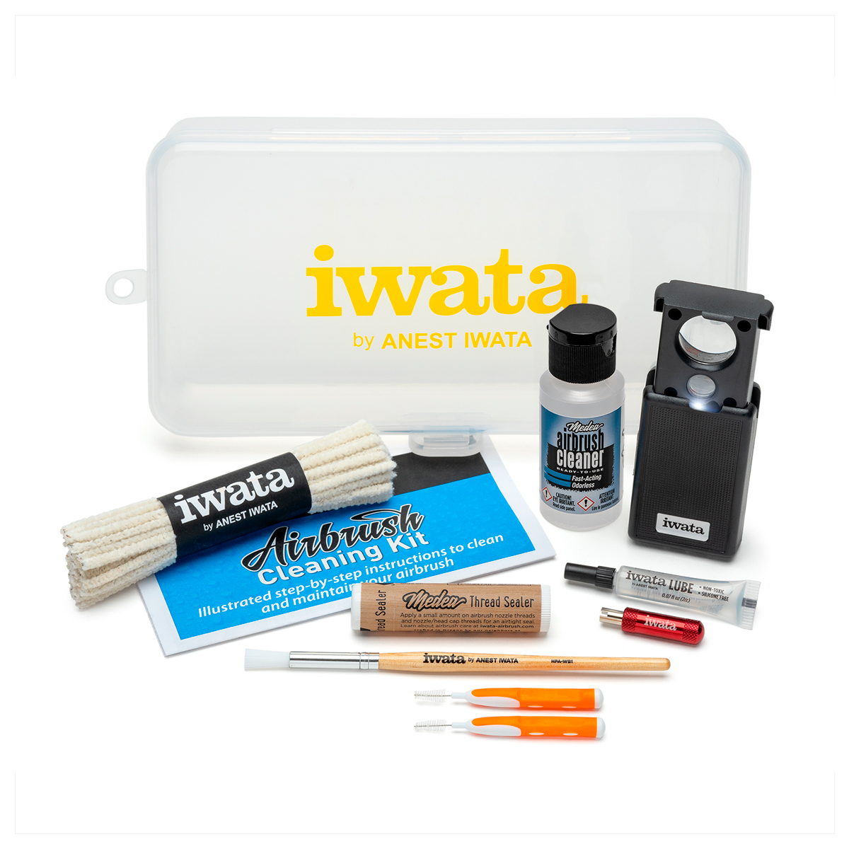 Iwata Airbrush Cleaning Kit “9 in 1” – Kit Limpieza Aerógrafo Iwata “9 en 1”