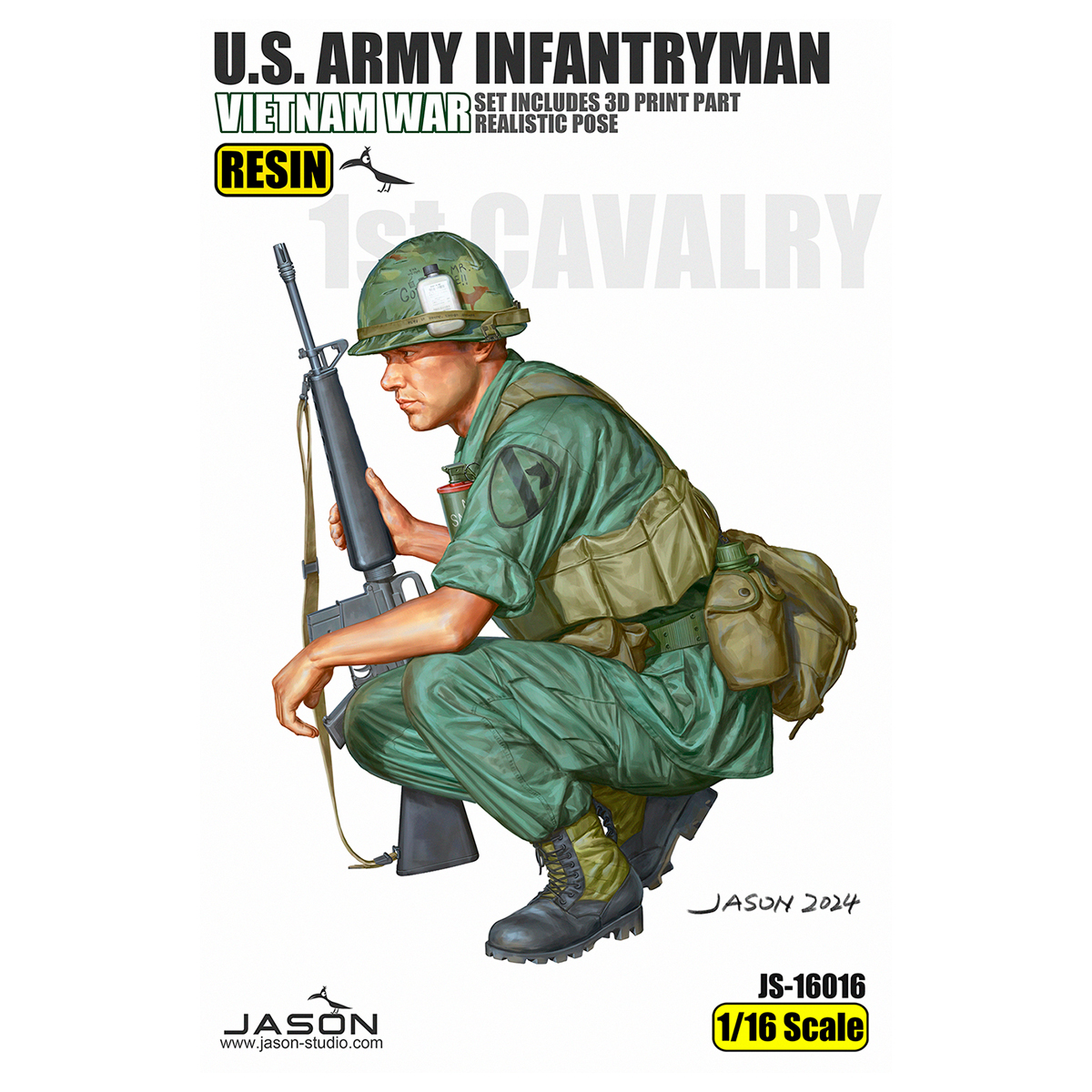 1/16 scale U.S. Army infantryman figure