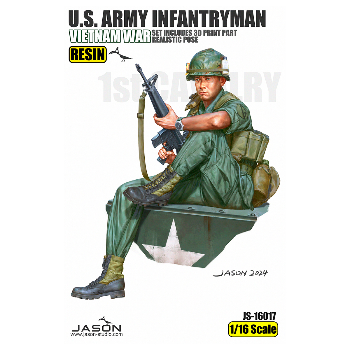 1/16 scale U.S. Army infantryman figure